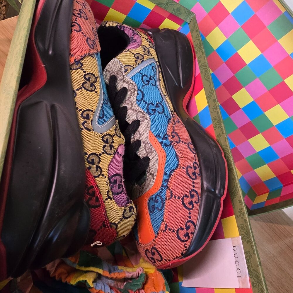 Size 10 rainbow 🌈 Gucci Ryton shows - Picture 2 of 4